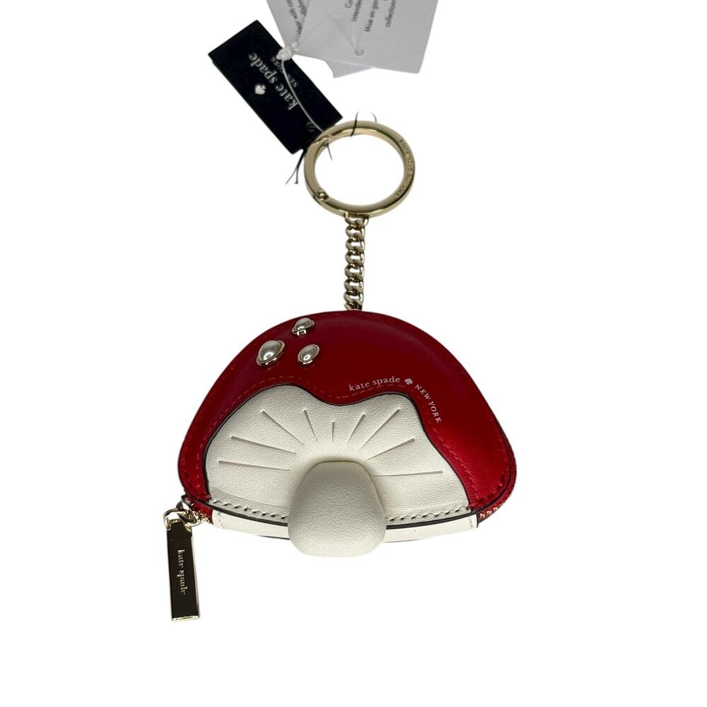Kate Spade 3d Mushroom Bag Charm Keychain New